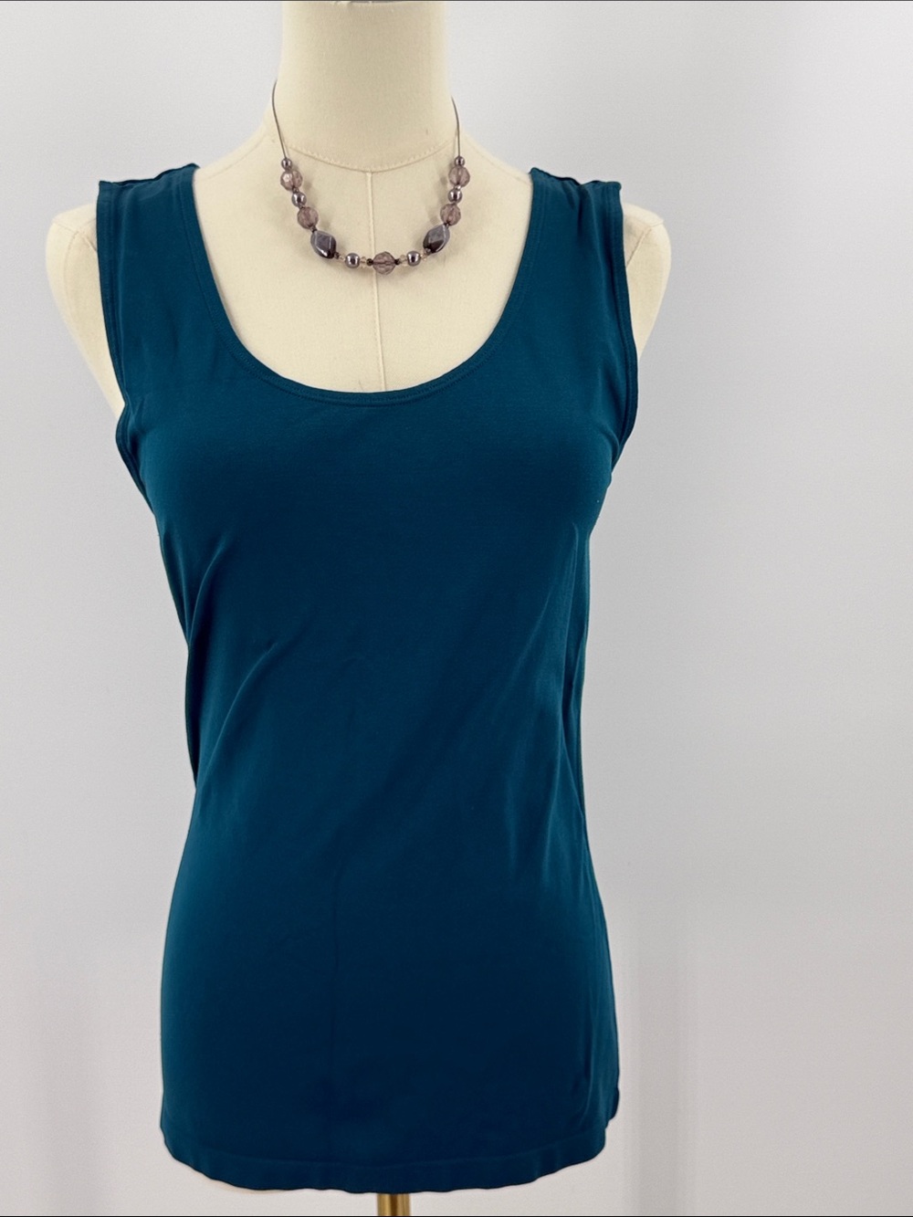 Worthington Teal Scoop Neck Tank